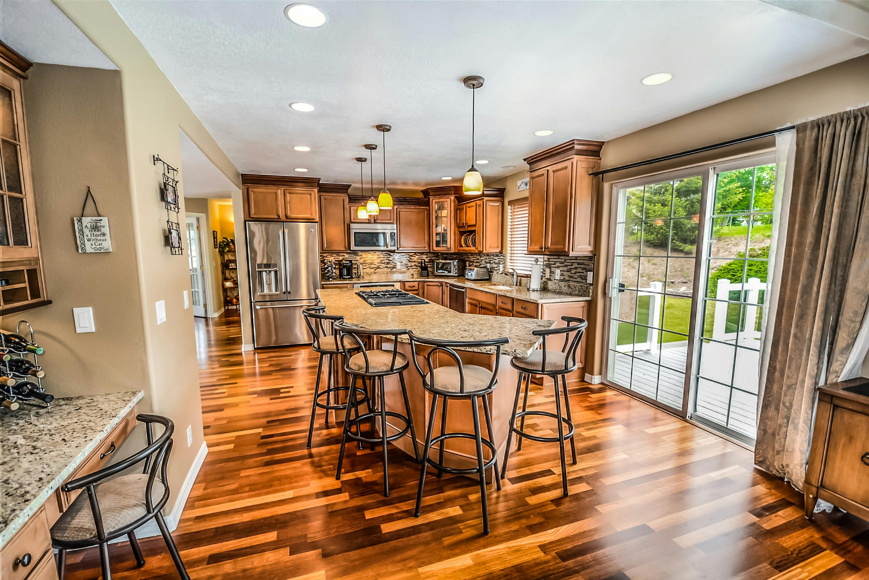 Kitchen with natural light